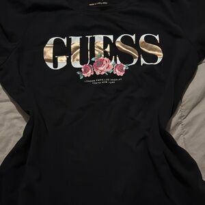 GUESS Black and Gold Women's Top